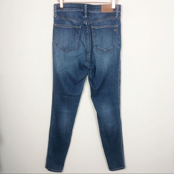 MADEWELL | 10” High-Rise Skinny Jeans Dark Wash Denim Women’s Size 26 (2) - Picture 6 of 9